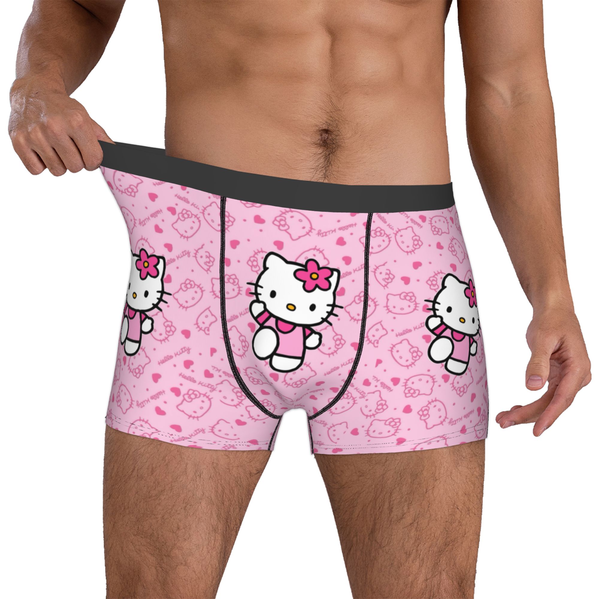 Men'S Fashion Underwear - Mutandine da Ragazza con Stampa Gattino,