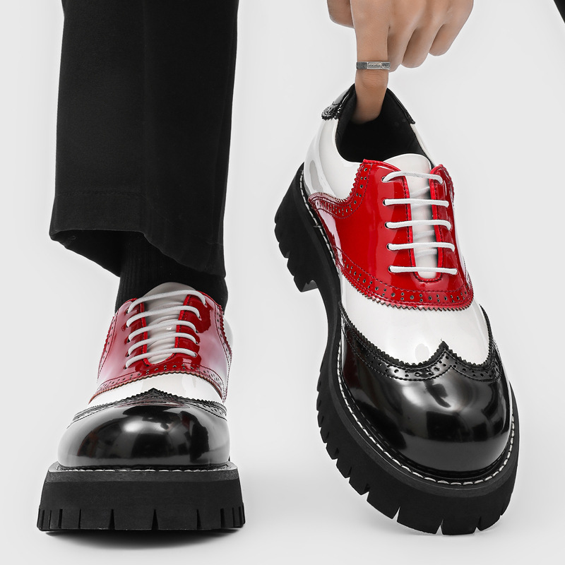 Oxford Shoes Brogue - Scarpe da uomo alla moda hip