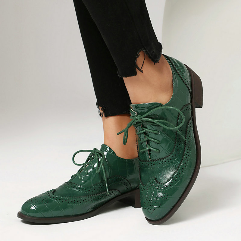 Oxford Shoes Brogue - Scarpe Oxford Brogue da Donna con