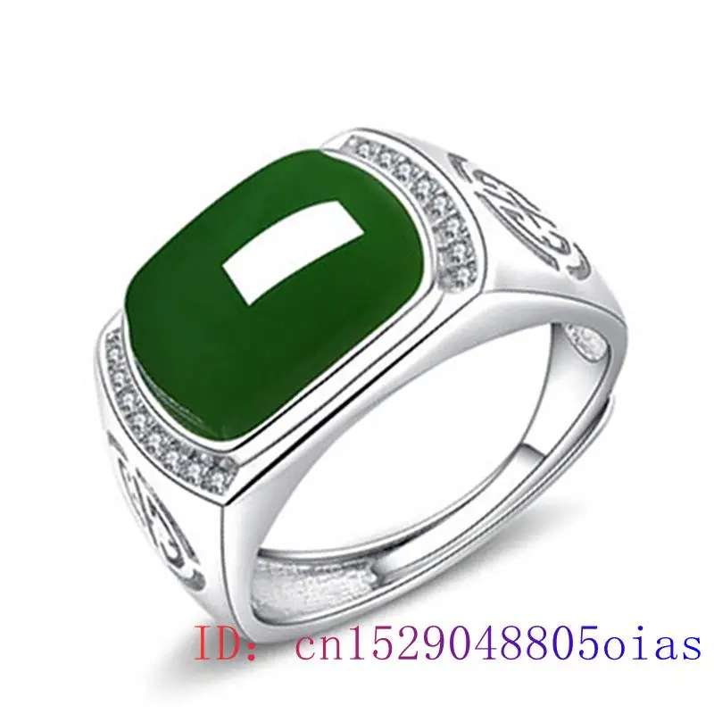 Men'S Fashion Usa - Anello di giada verde Regali Moda