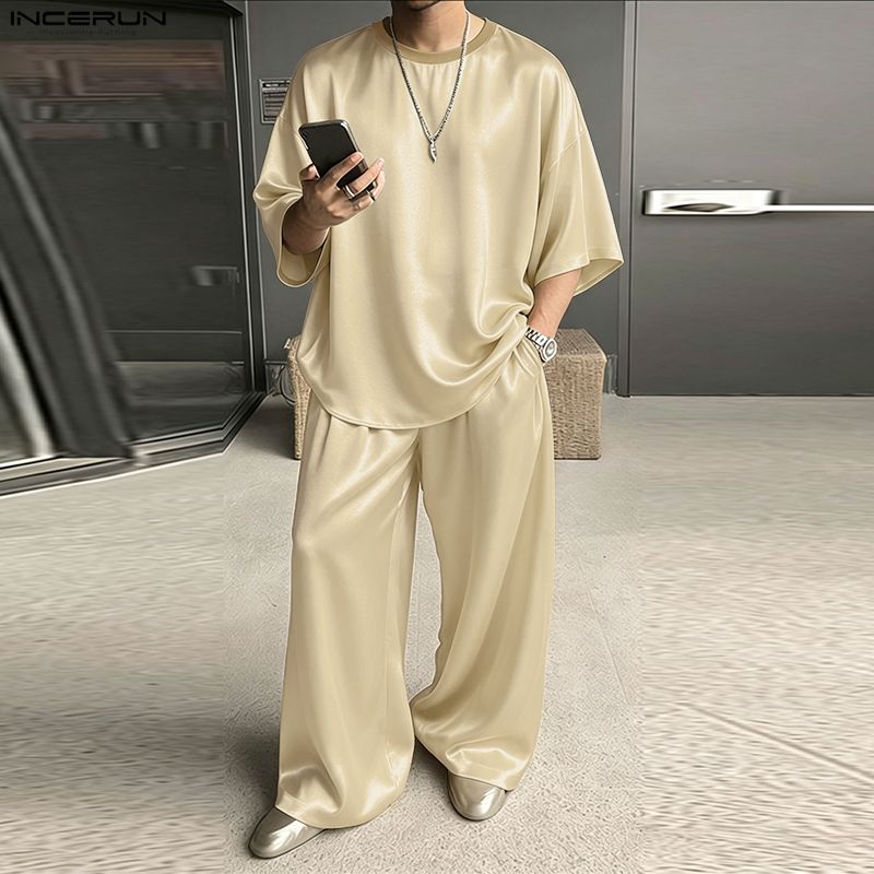Men'S Fashion Loose Pants - Completi da Uomo INCERUN: Set Due
