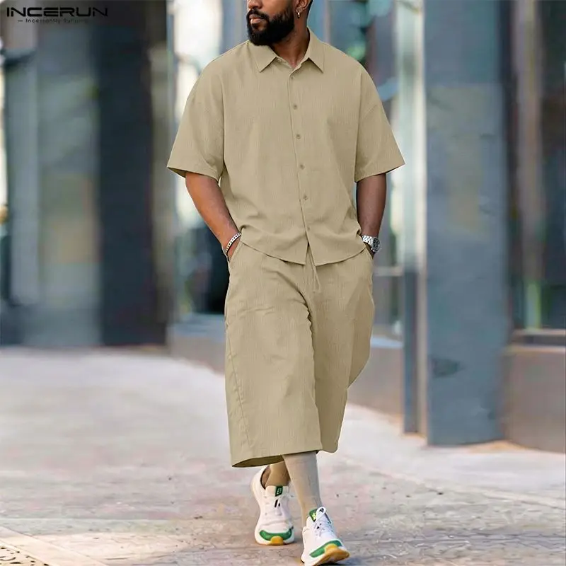 Men'S Fashion Loose Pants - INCERUN Completi da Uomo: Set Due