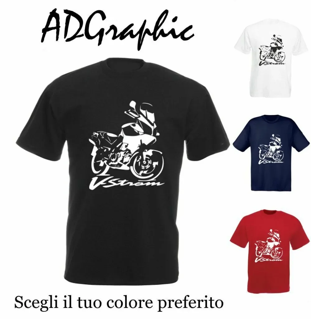 Men'S Fashion V Neck T Shirts - T-Shirt Slim Fit Personalizzata in Cotone