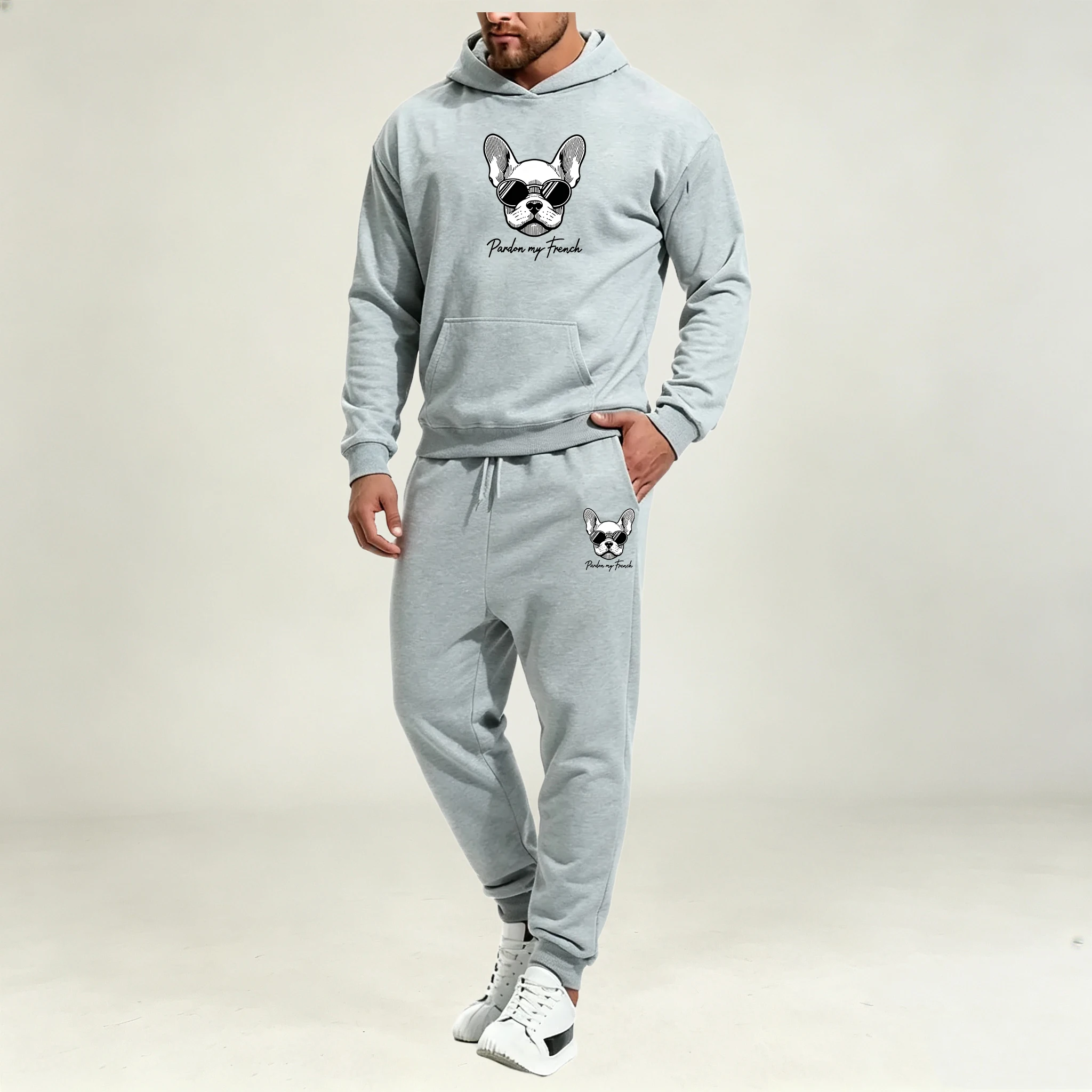 Streetwear Hoodie - Completi da Uomo 2 Pezzi Autunno