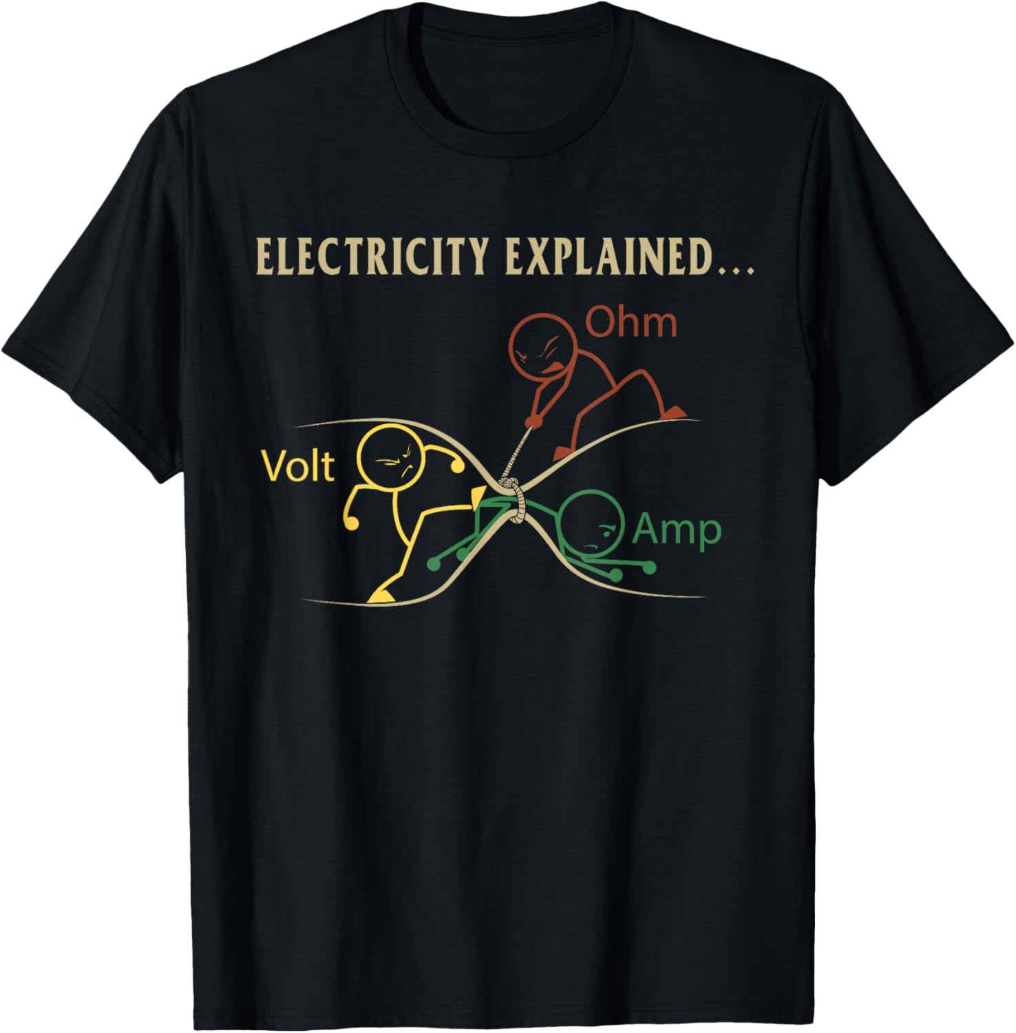 Men'S Fashion Explained - T-shirt in cotone con grafica fisica