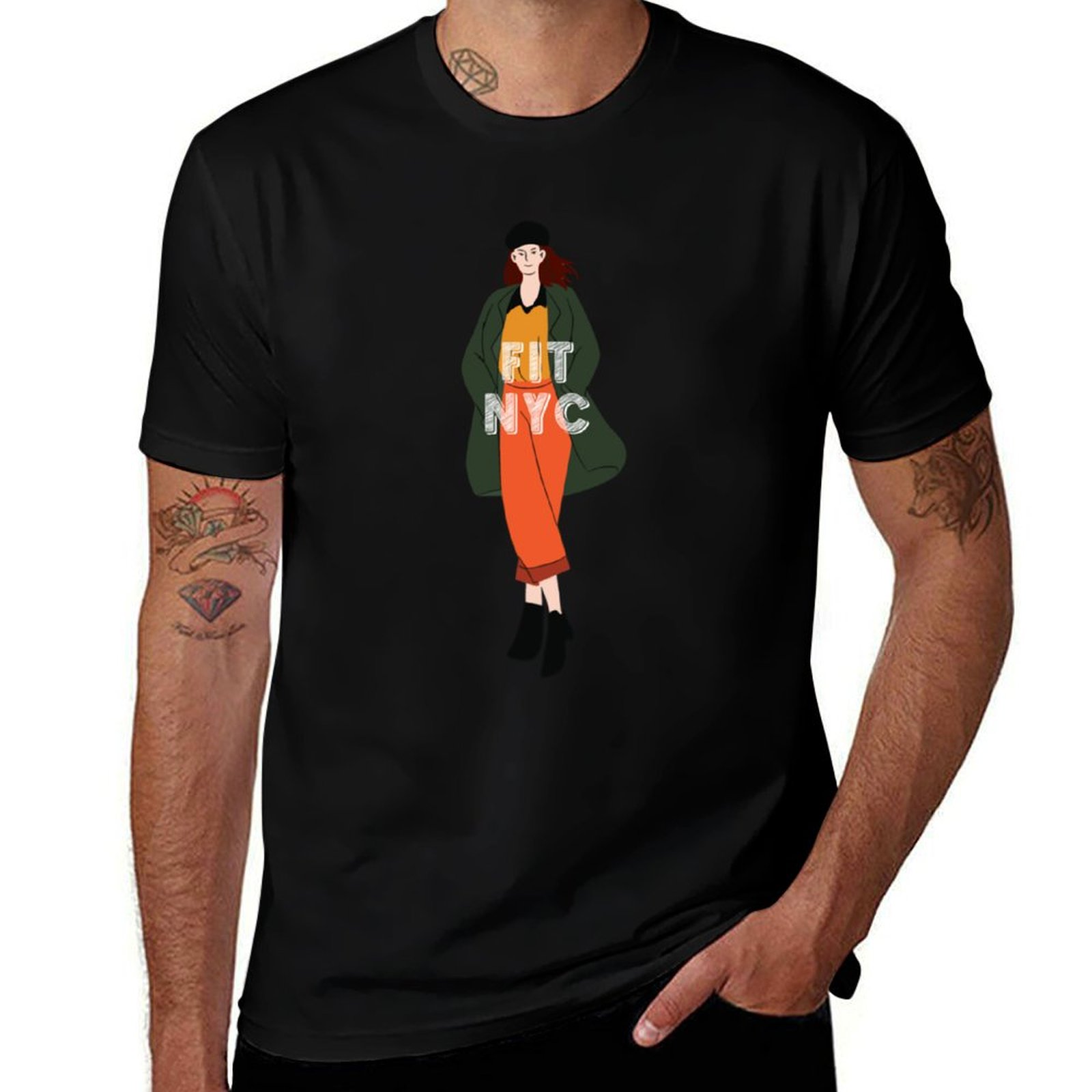 Men'S Fashion Nyc - FIT NYC - T-shirt della scuola