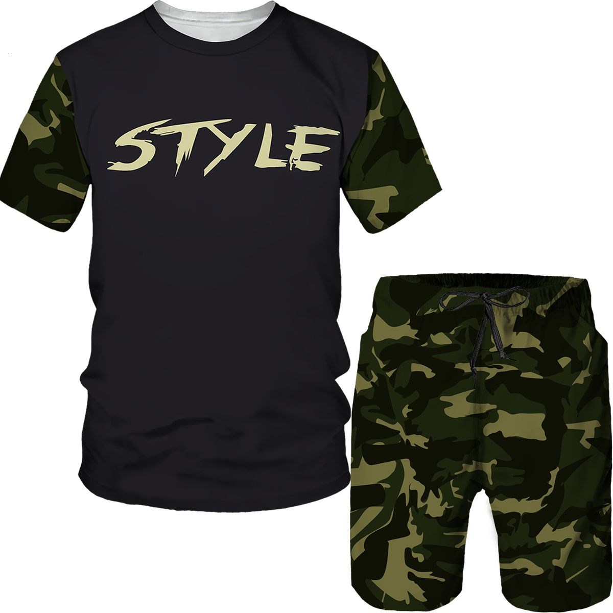 Military Shirt Men - Completi mimetici da uomo, t-shirt e