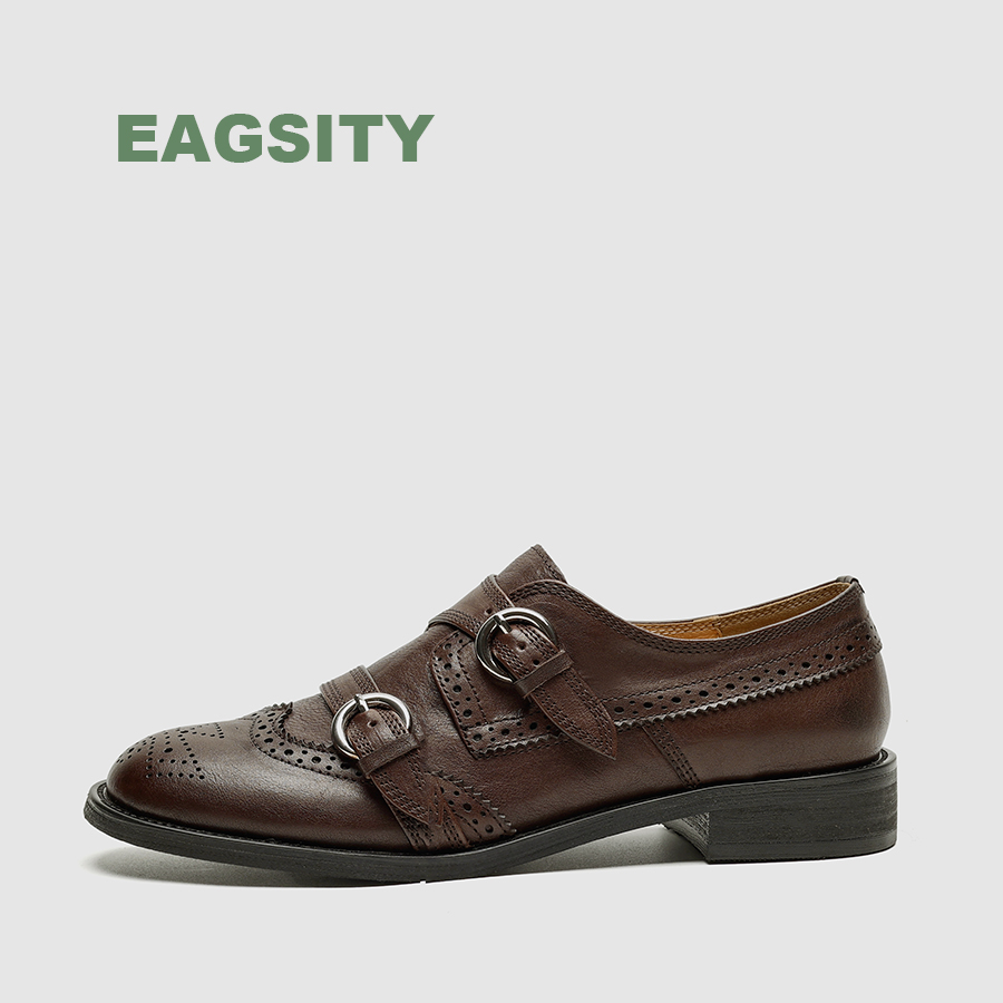 Oxford Shoes Brogue - EAGSITY Scarpe da donna in pelle