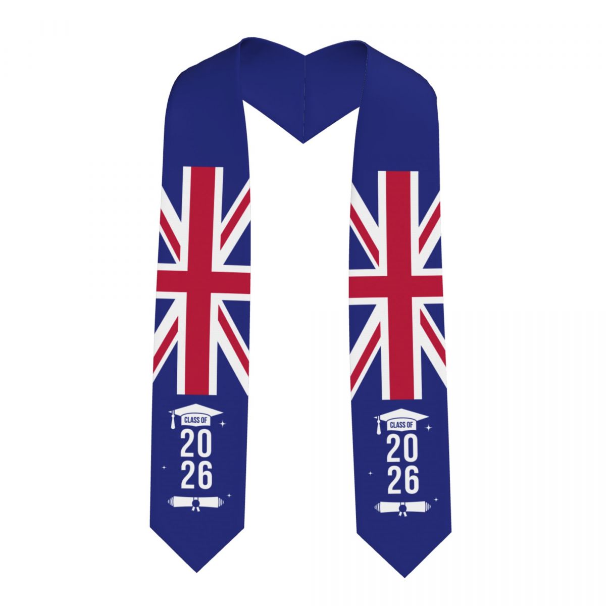 Men'S Fashion Uk 2026 - Sciarpa/Stola di Laurea con Bandiera del