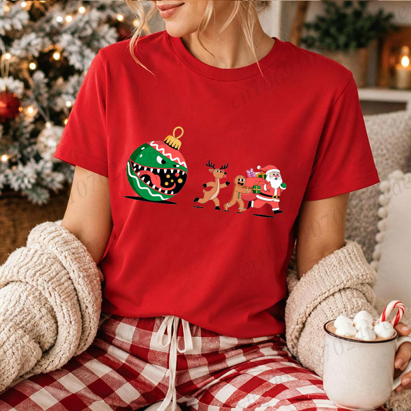Mens Xmas Fashion - Maglietta da donna a tema natalizio,
