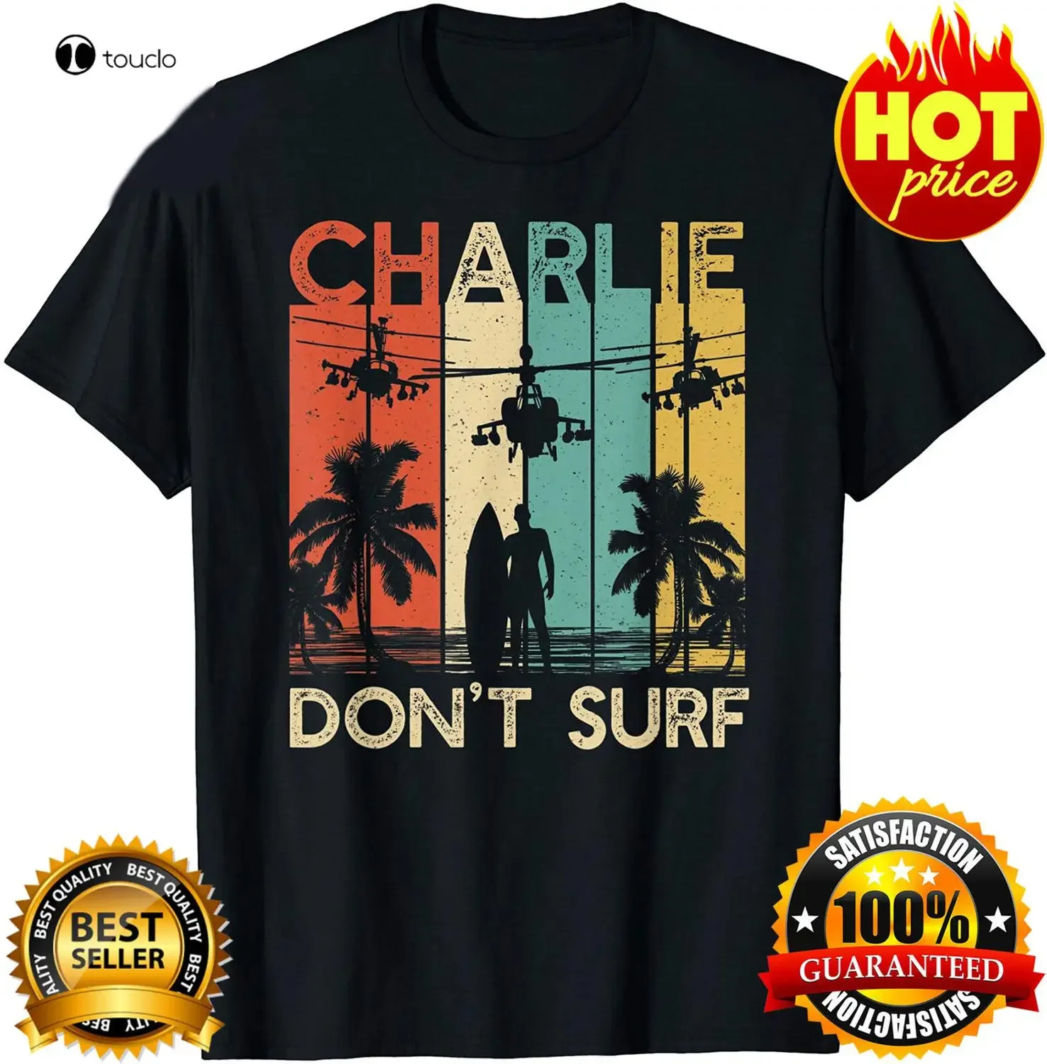 Military Shirt Men - Maglietta Charlie Dont Surf, maglietta militare