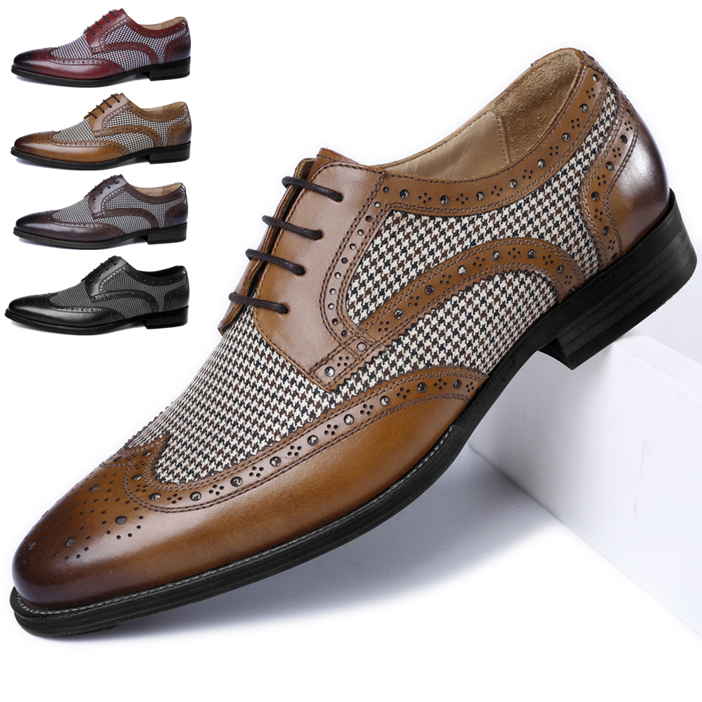 Oxford Shoes Brogue - Nuove scarpe da uomo d'affari Oxford