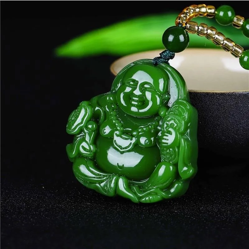 Cinese Verde Giada Buddha Mait - Men'S Fashion Usa recensione e prezzo