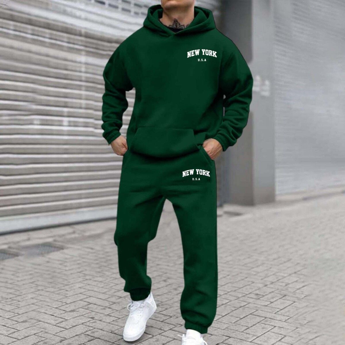 Felpa da uomo con stampa New Y - Men'S Fashion Loose Pants recensione e prezzo