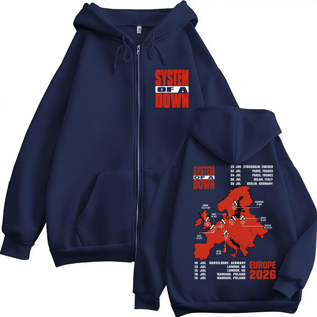 Felpa con cappuccio con zip Sy - Men'S Fashion Uk 2026 recensione e prezzo