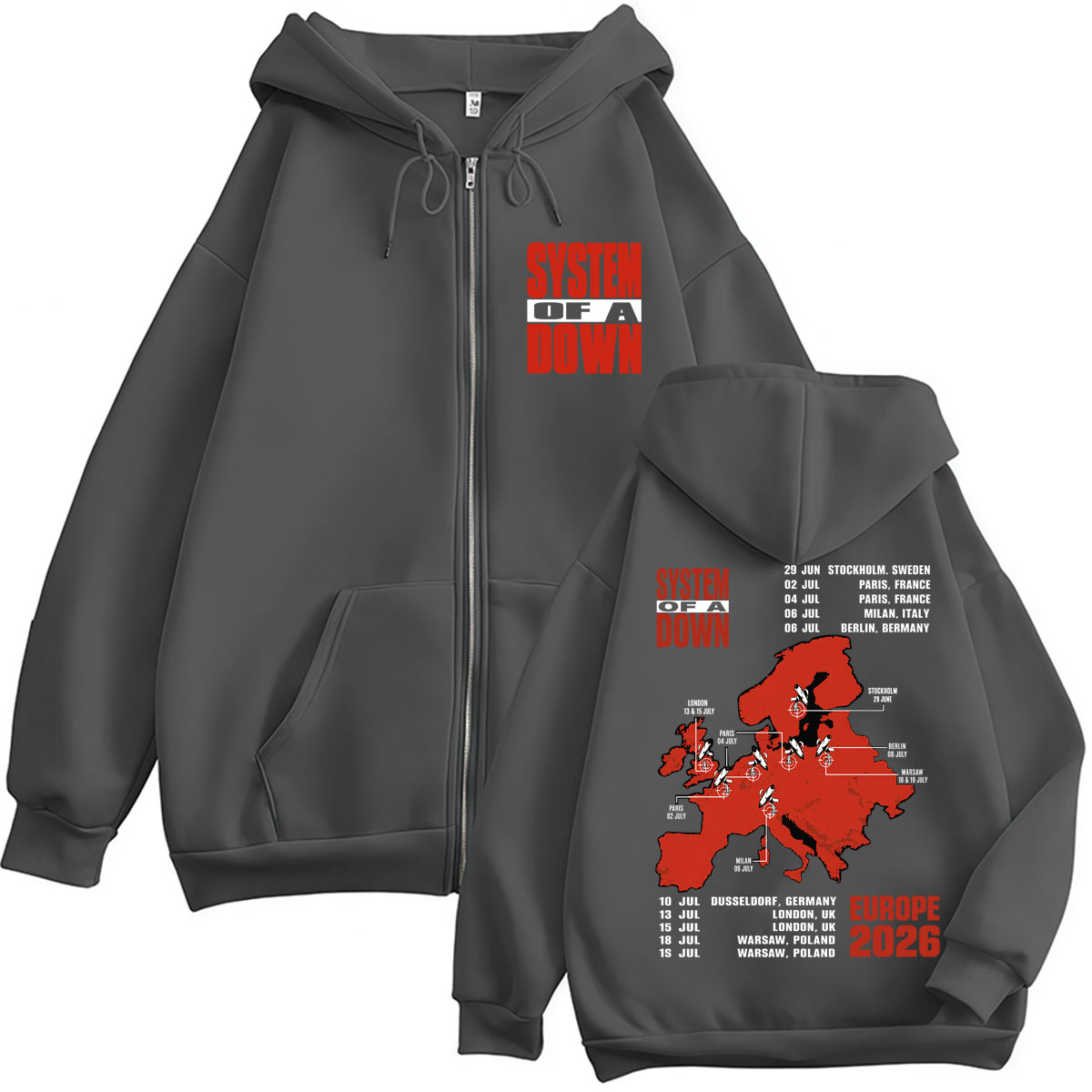 Felpa con cappuccio con zip Sy - Men'S Fashion Uk 2026 recensione e prezzo