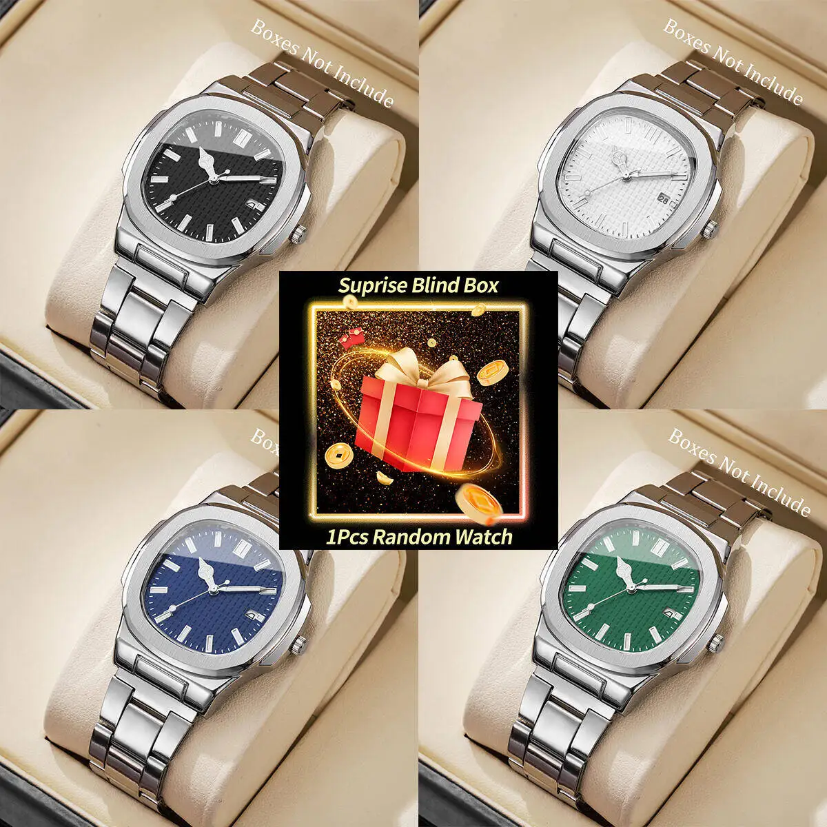 1PC Orologio a sorpresa in sca - Men'S Fashion Box recensione e prezzo