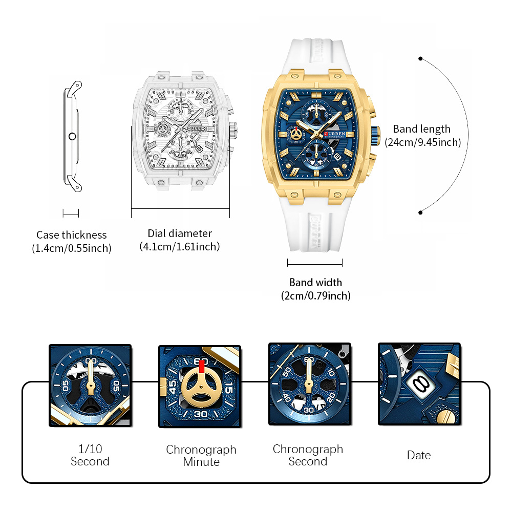 CURREN Orologio vintage di lus - Men'S Fashion Old Money recensione e prezzo