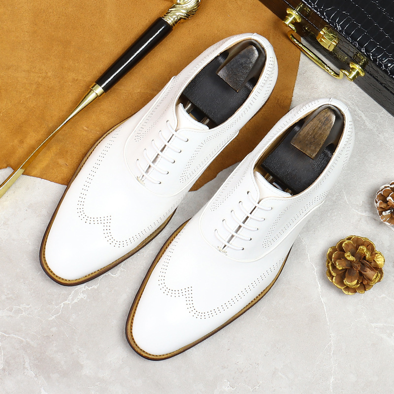 Scarpe Brogue bianche Concise  - Oxford Shoes Brogue recensione e prezzo