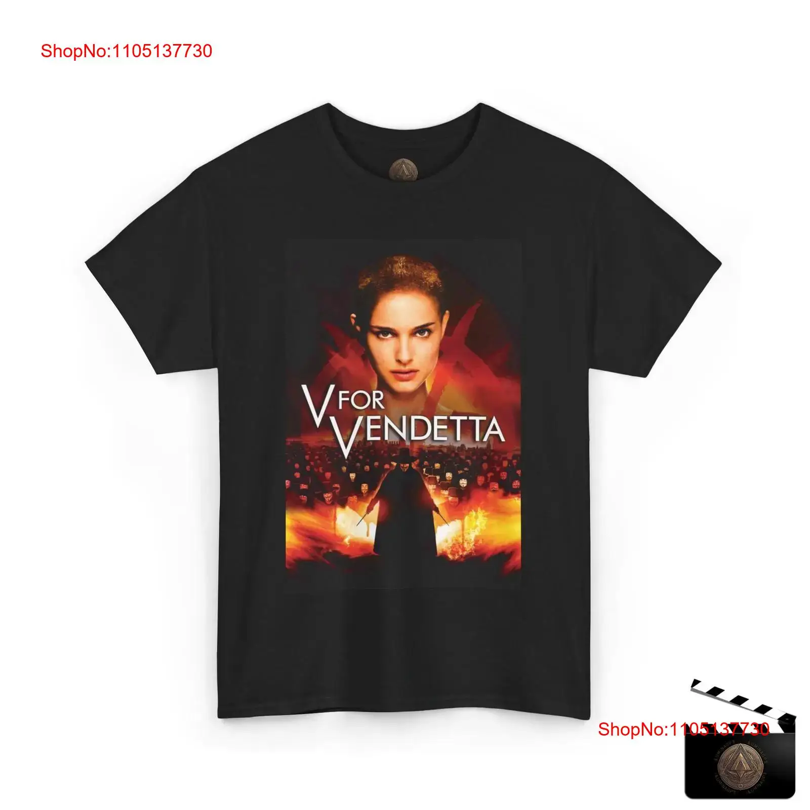 V For Vendetta Movie Poster T  - Men'S Fashion V Neck T Shirts recensione e prezzo