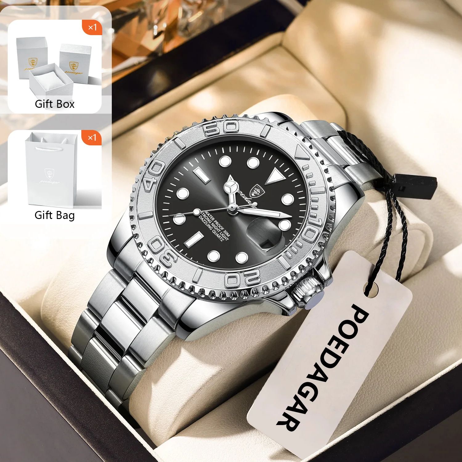 POEDAGAR Orologio sportivo da  - Men'S Fashion Box recensione e prezzo