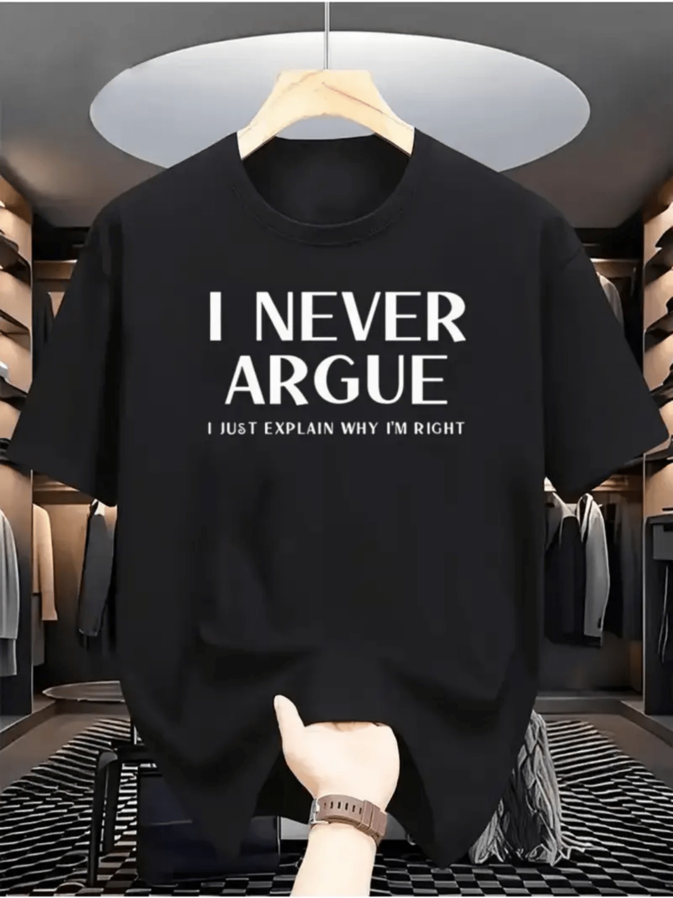 Maglietta 'Non ho mai discusso - Men'S Fashion Explained recensione e prezzo